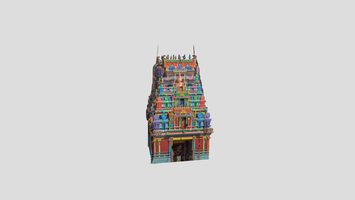 Sri-siva-subramaniya-hindu-temple-nadi 3D Model
