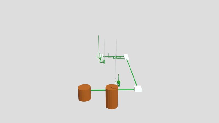 Projeto Sanitário - Residencial T|A 3D Model