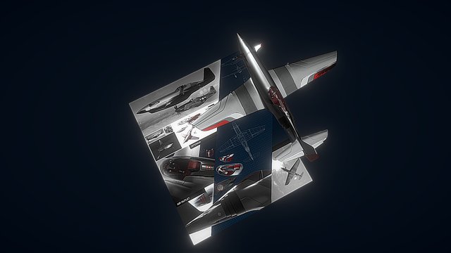 F-51 Concept air plane 3D Model