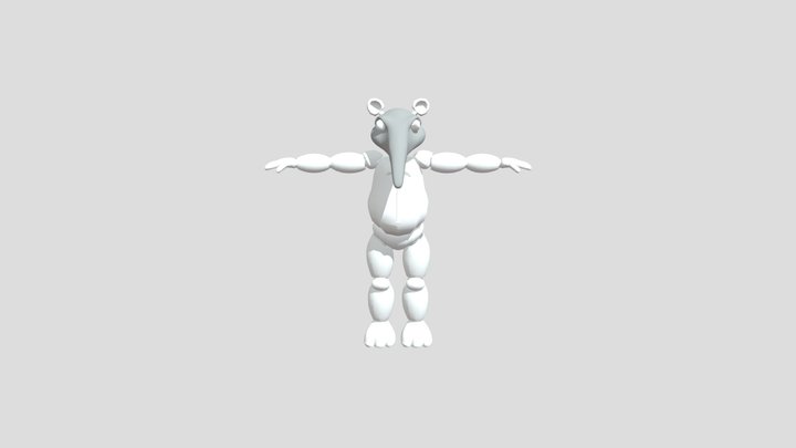 Anteater Freddy Body 3D Model
