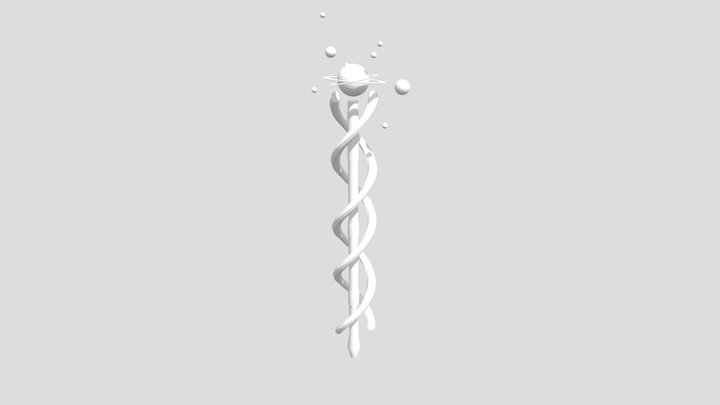 Galactic Staff 3D Model