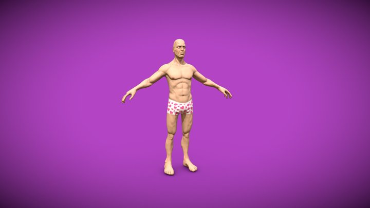 Stylized Male Basemesh 3D Model