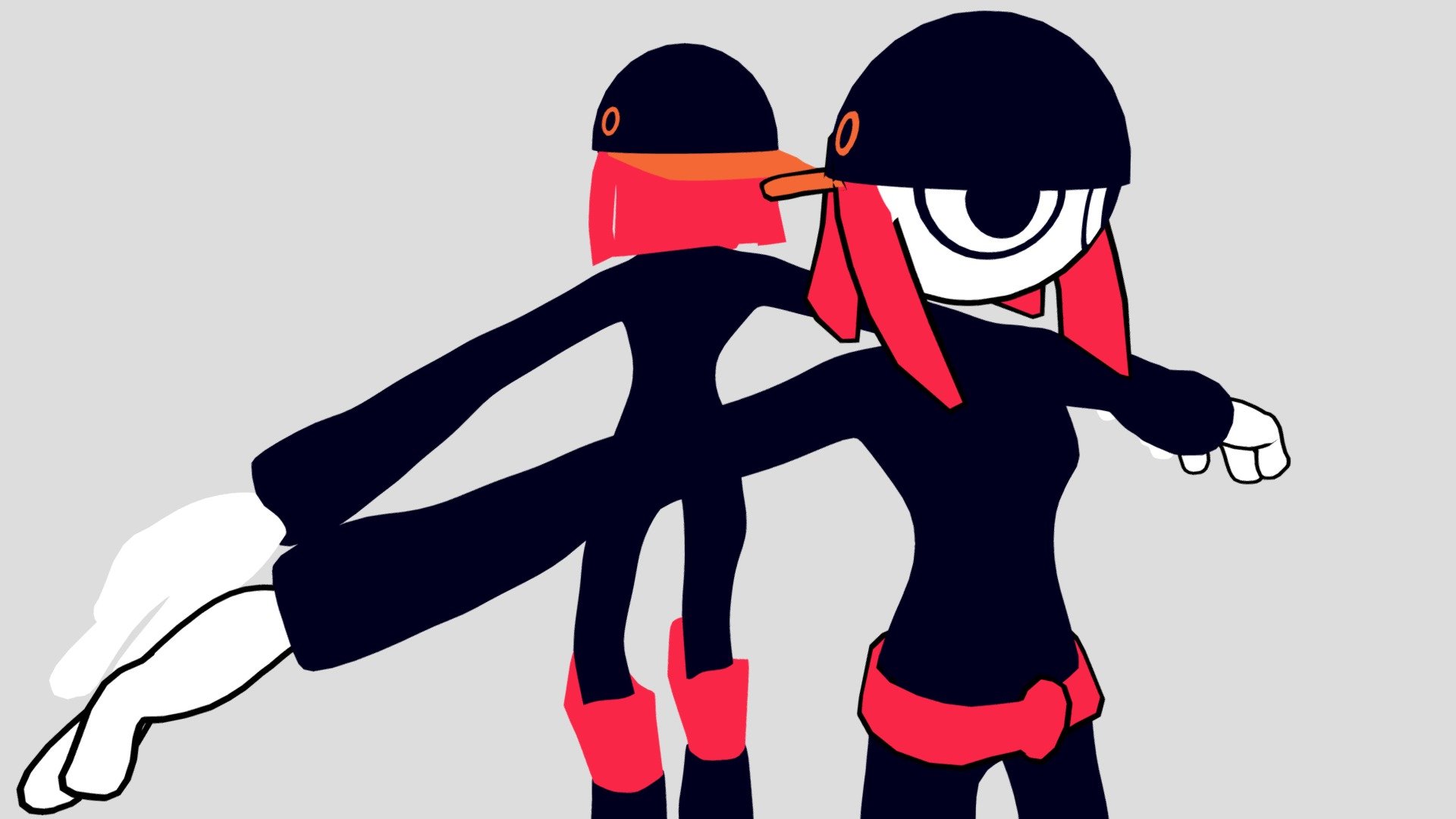 Nikku (T-pose + With outline/Without outline)
