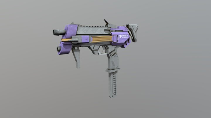 Sombra's Machine Pistol | Overwatch *Textured* 3D Model