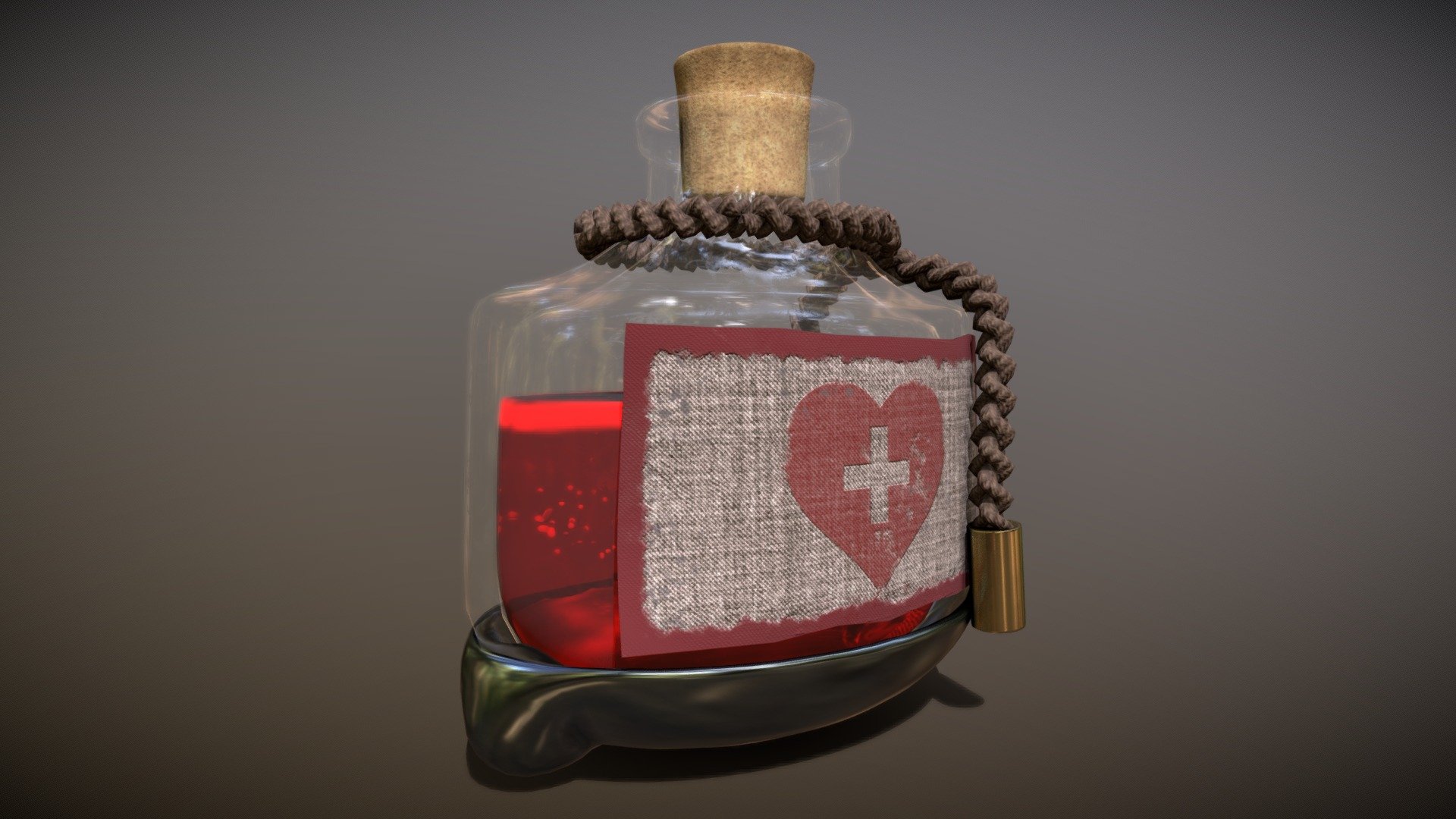 Health potion bottle