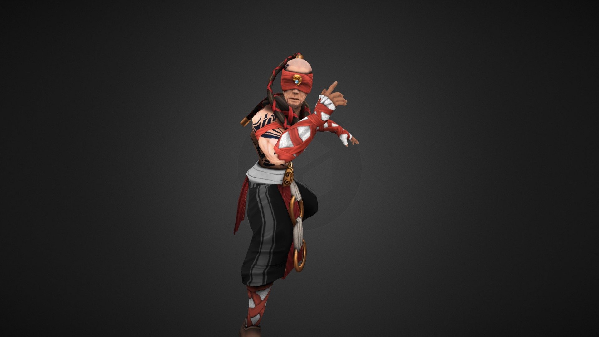 Lee Sin "The Blind Monk" - 3D model by MattG3D (@stickpye) [6fdf09e