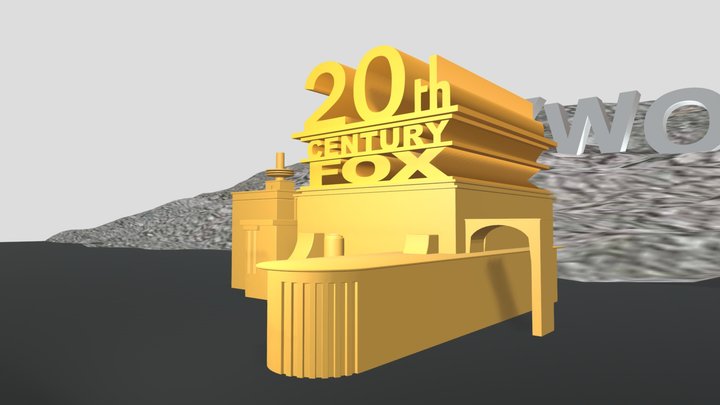 20th Century Fox Logo By Barba Negra Remake 3D Model