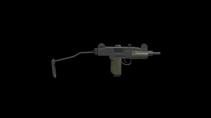 Uzi submachine gun 3D Model