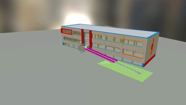 Kantoor Hengelder 16 + Lokatie 3D Model