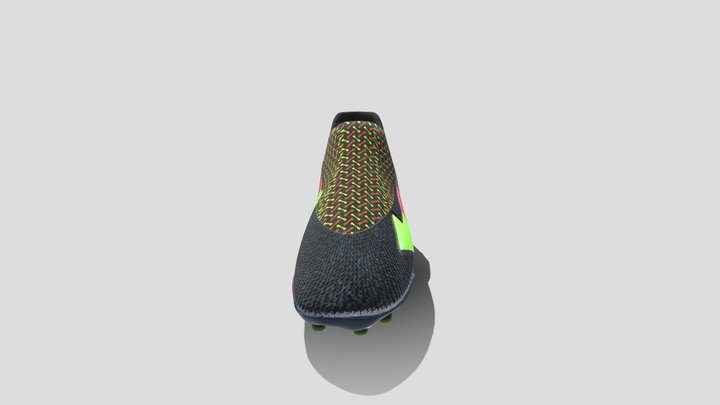 Football shoe red colorway 3D Model