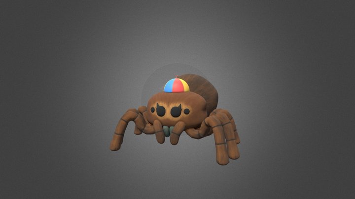 Spider with hat 3D Model