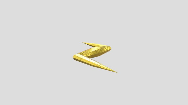 Golden Bolt Item 3D Model
