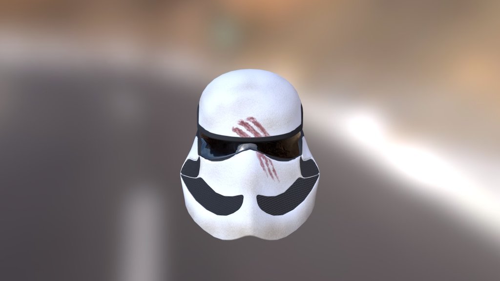 StromTrooper helmet low poly