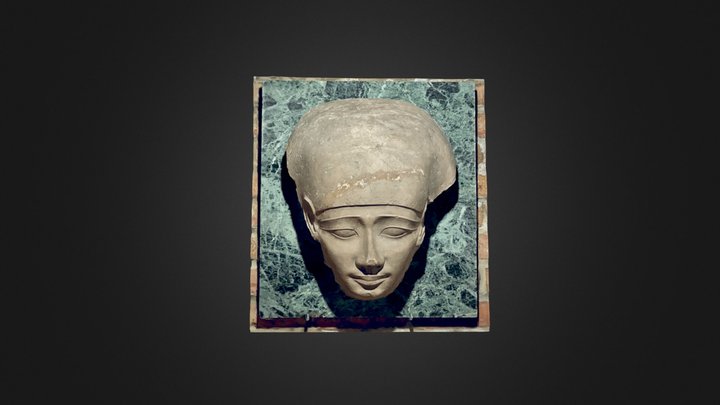 Fragment d'un couvercle de sarcophage 3D Model