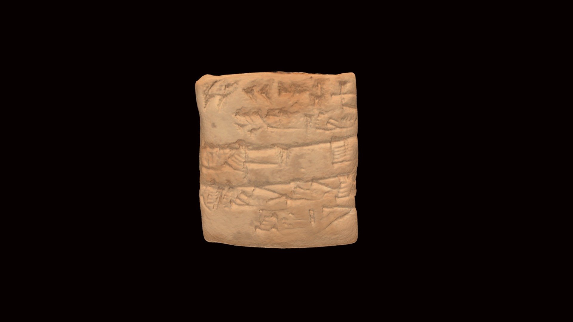 Cuneiform Tablet HMANE1899.2.355 - 3D model by Harvard Museum of the ...