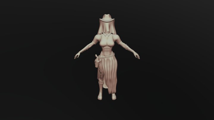 Western Mistress 3D Model