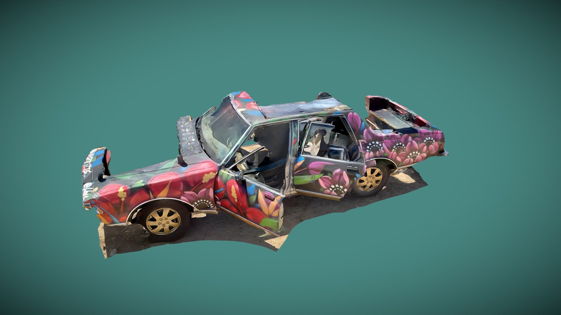 Car Art Installation 3D model by trnio [6fe760f] Sketchfab