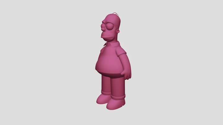 Homer Simpson wip 3D Model