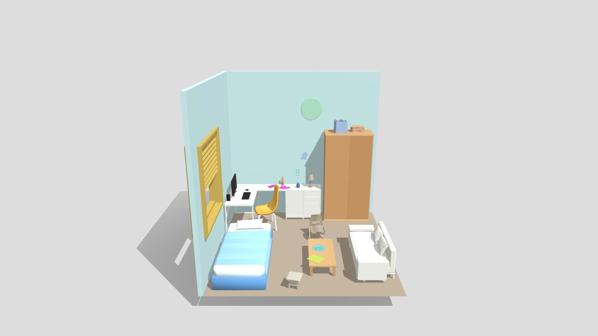 Final Bedroom - 3D model by JalenZY (@2843209553) [6fea227] - Sketchfab