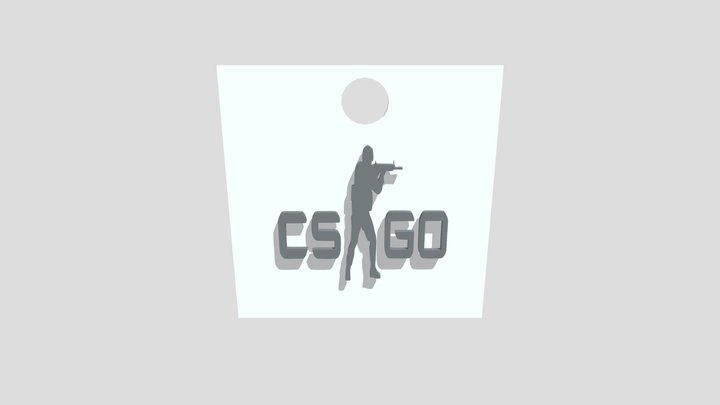 Logo Csgo Llavero #4 3D Model
