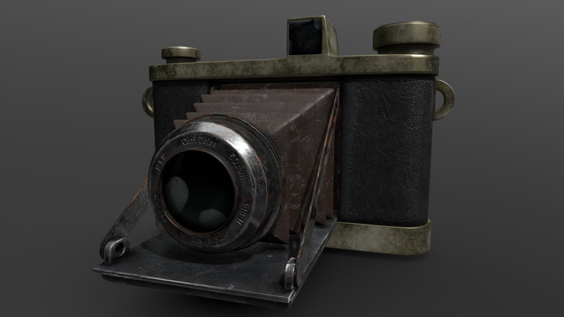 Old photo camera - Buy Royalty Free 3D model by Brusnen [6feb3be ...