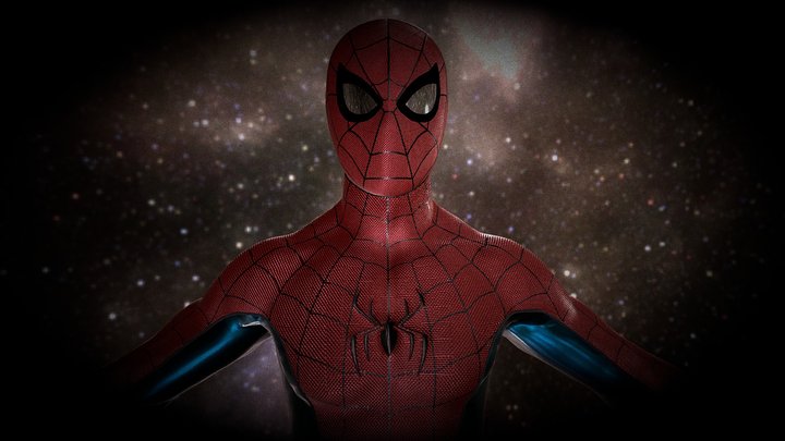 spiderman no way home rigged 3D Model