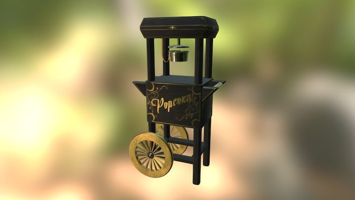 Popcorn Machine 3D Model