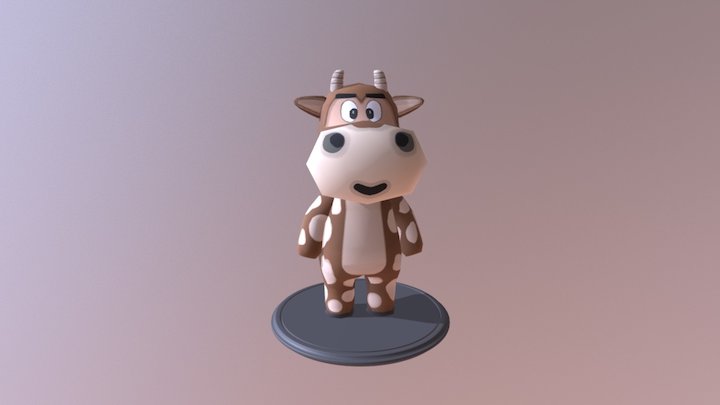 Cow character 3D Model