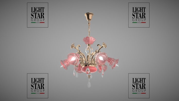 696062 Rosata Osgona chandelier 3D Model
