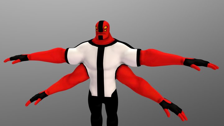 Four Arms - Stylized 3D Model
