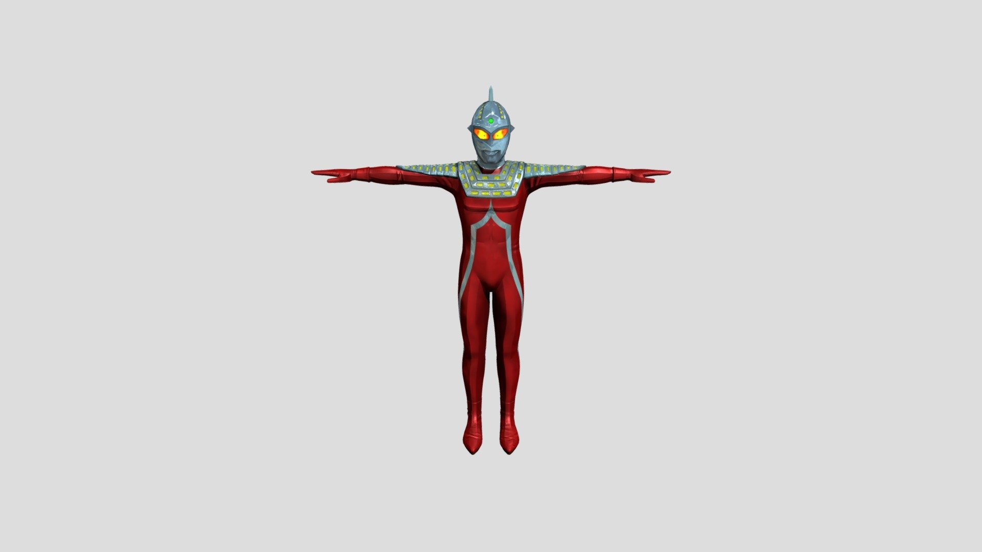 ultraseven_rigged (1) - 3D model by Rozaini [6ff022a] - Sketchfab