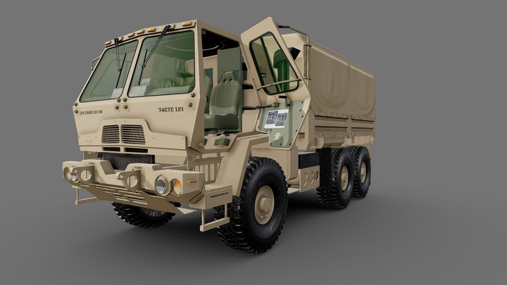 M1083 FMTV 6x6 General utility truck 3D Model