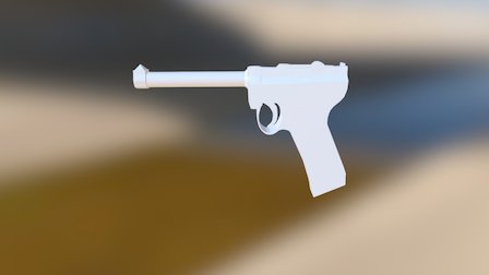 Luger Pistol 3D Model
