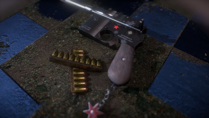 Mauser pistol 3D Model
