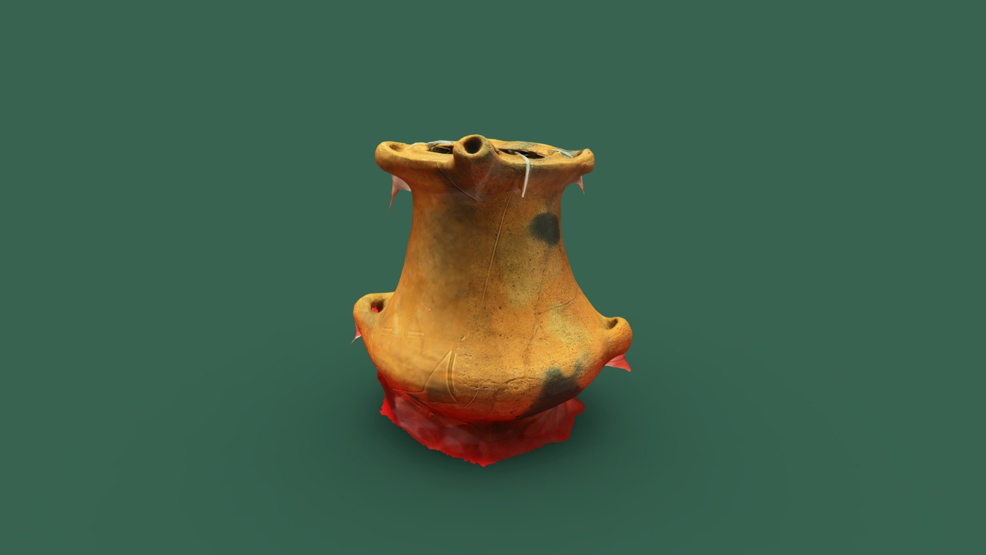 加曽利EⅣ式瓢箪型注口土器（後期称名寺式期）企29　観察記録3Dモデル