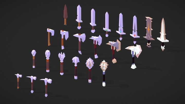 Albion Online Weapon Study 3D Model