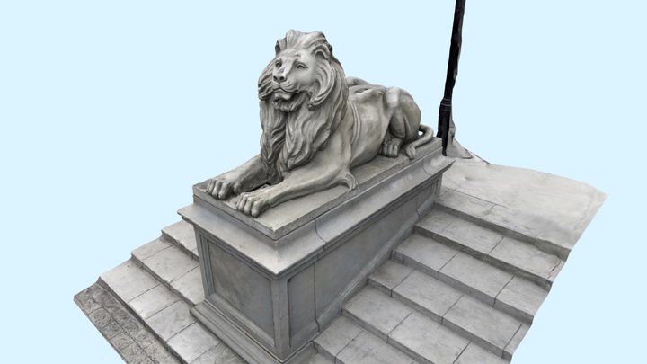Lion Statue (USS)(Sentosa) 3D Model