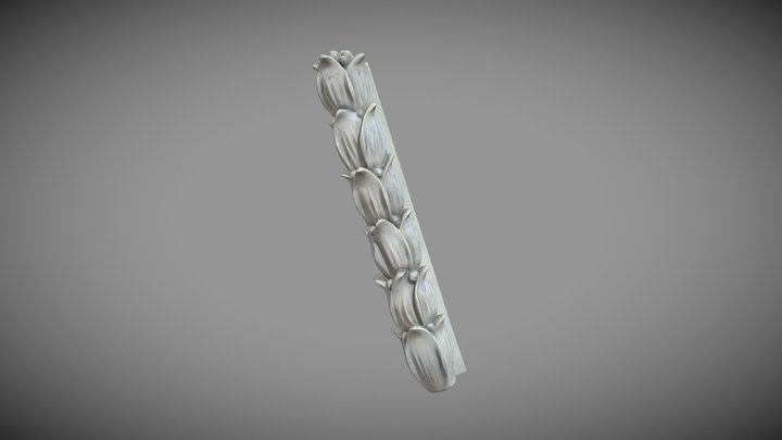 Štukatura cvijeće / Stucco Flowers 3D Model