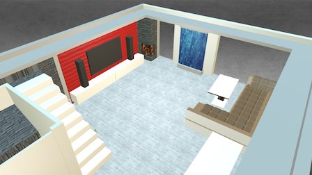 Project Living Room 3D Model