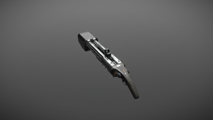 DBS-50 (Trijicon RMR + Sound moderator) 3D Model