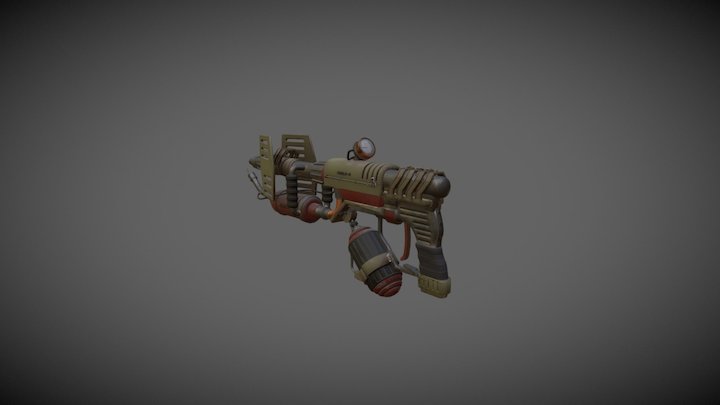 1M0L8-R Flamethrower 3D Model