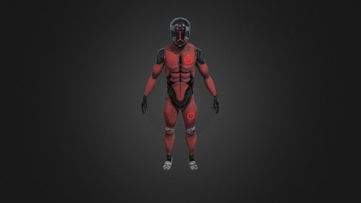 Cyborg 3D Model