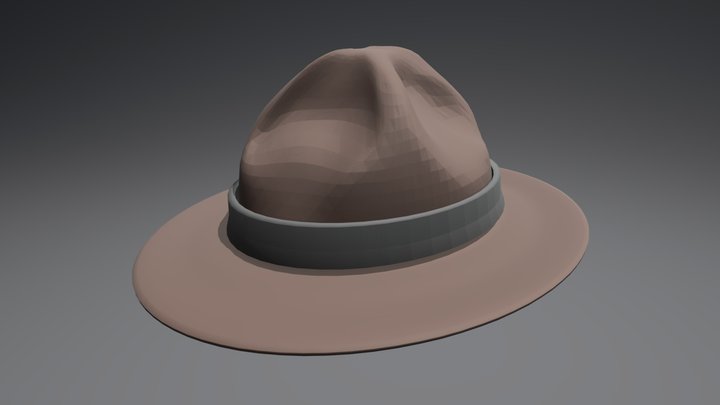 Mountie Hat (Toon) 3D Model