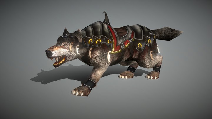 3DRT - Fantasy mounts - Wolf 3D Model