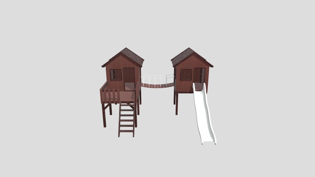 Kids Playhouse With A Slide