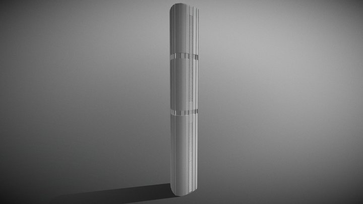 Sky Tower 01 3D Model