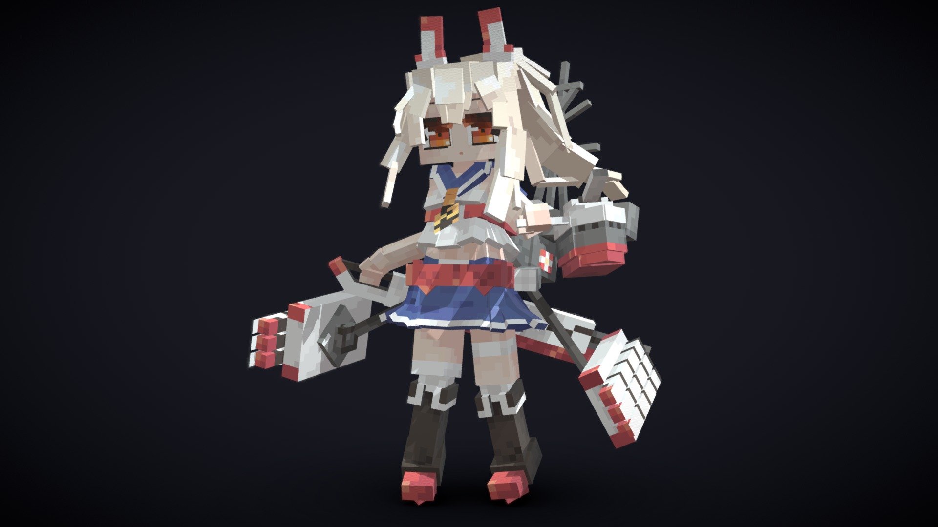 Ayanami 3d Minecraft - 3D model by AlyIsRandom (@AlyIsRandom) [6ff8f5c]