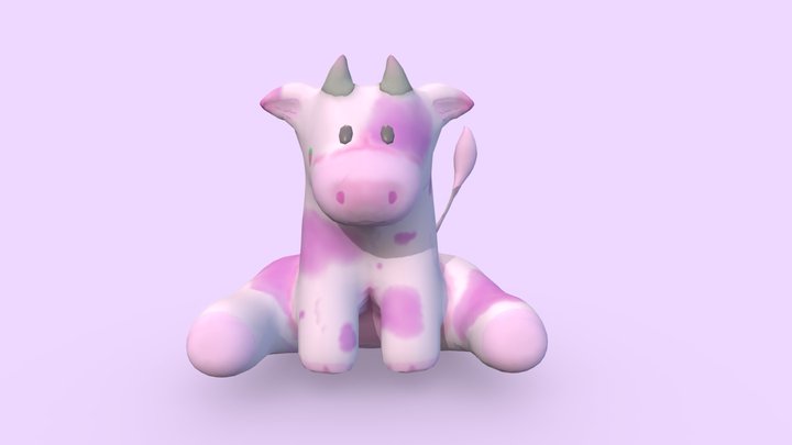 Strawberry cow without scene 3D Model