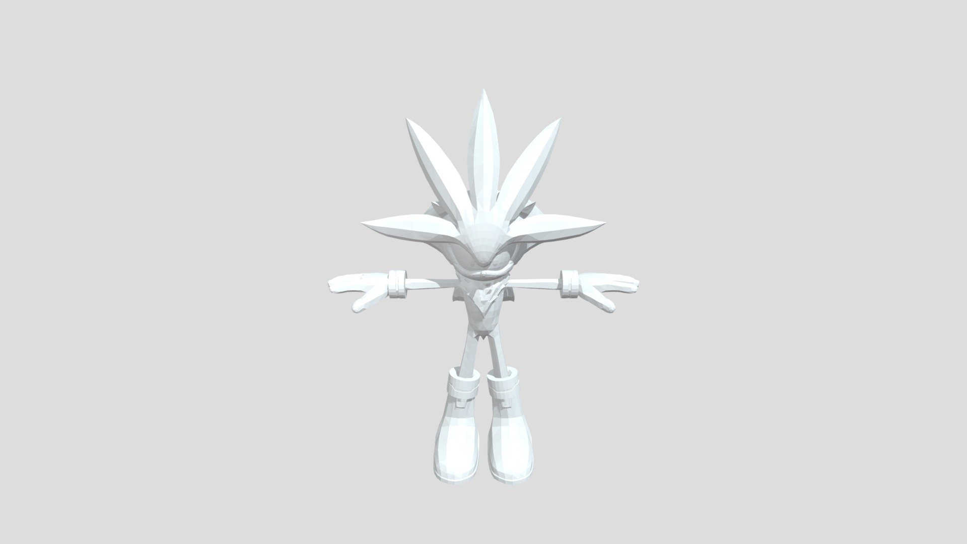 Silver The Hedgehog Sth06 Textured Model - Download Free 3D model by ...