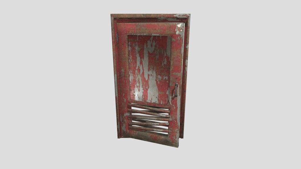 Red Wood Door